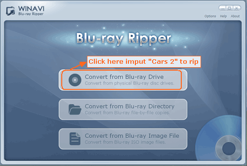 Rip Bluray Cars 2 to other video formats - screenshot