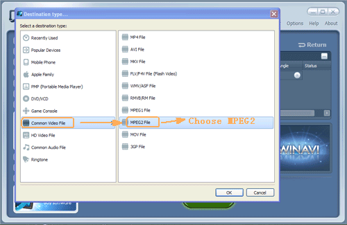input DVD files for dvd to mpeg2 conversion - screenshot