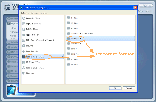 input DVD files for dvd to wmv conversion - screenshot