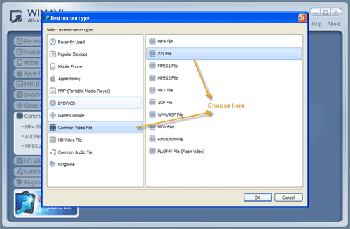 WinAVI All-In-One Video add mkv files to convert avi - screenshot