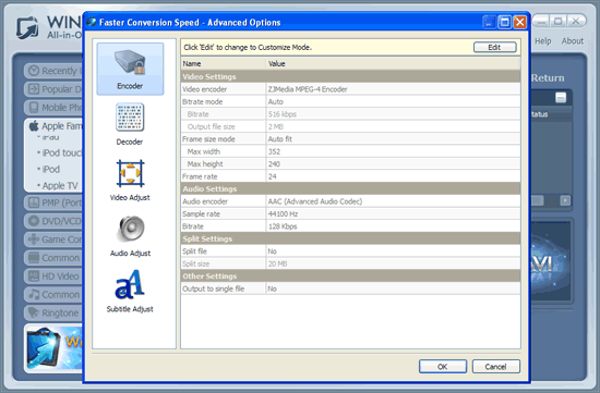 do advanced settings - screenshot